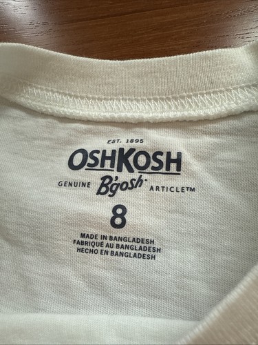 NWOT OshKosh Bear Ski Chair Lift Boys Long Sleeve Shirt Top Size 8 - Picture 5 of 8