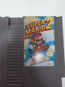 Vintage Nintendo NES Super Mario Bros 2 Game Cartridge Box Untested 1980&rsquo;s