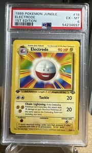 Pokémon 1999 Base Set 1ST EDITION ELECTRODE 21/102 PSA 6 RARE