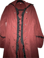 Women's Steampunk Gothic Tailcoat Jacket Medieval Vintage Victorian Tuxedo Small