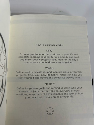 Moleskine Positivity in Motion Undated Planner Limited Edition Smiley Hard Cover - Picture 5 of 6
