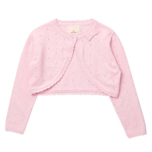 Kinder Mädchen Pullover Aushöhlen Strickjacke Zeremonie Mantel Jacke Einfarbig Bolero - Bild 33 von 39