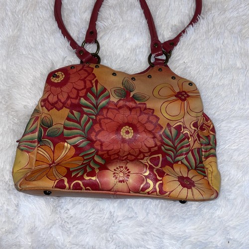 `ANNA BY ANUSCHKA GELDBÖRSE HANDTASCHE Leder Doppelgriffe - Bild 20 von 24