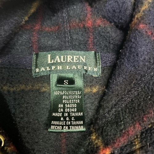Lauren Ralph Lauren Mantel Jacke Damen Small Glen Plaid Fleece ungefüttert Freizeit - Bild 7 von 15