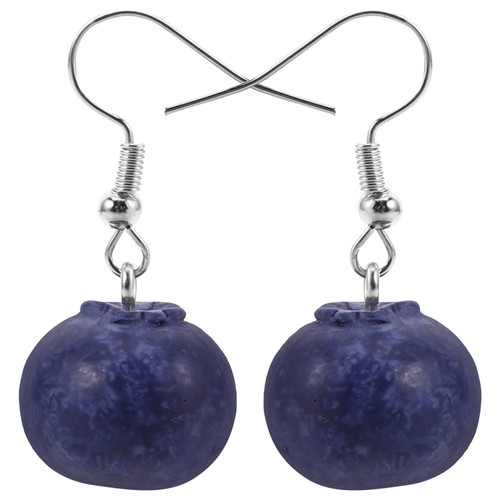 1 Paar süße Frucht Ohrhänger Blaubeere Ohrhänger Simulation Obst