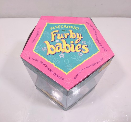 Vintage 1999 Tiger Electronics 70-940 Furby Babies Pink White Original Box - Picture 4 of 5