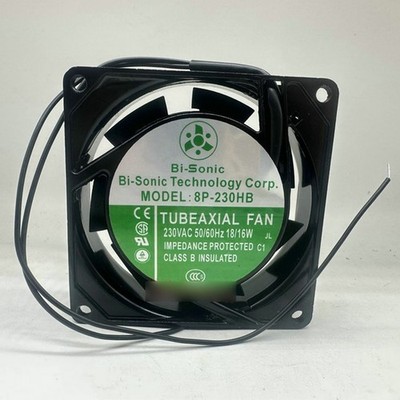 1PCS New Bi-sonic 8P-230HB AC 230V 18/16W 2-Wire Cabinet cooling fan *tn