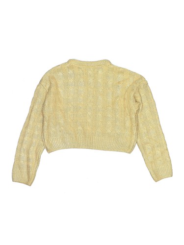 Zara Girls Gold Pullover Sweater 11 - Picture 2 of 2