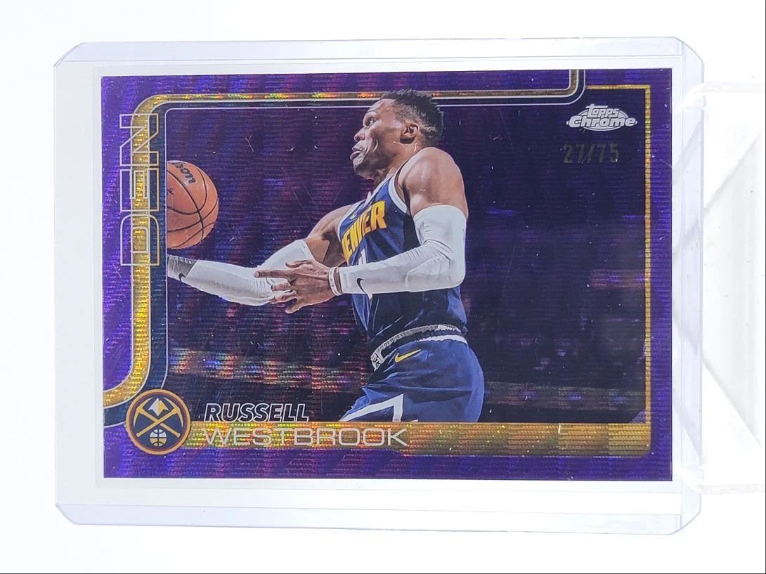 Topps Russell Westbrook Basketball Serial Numbered Sports Trading