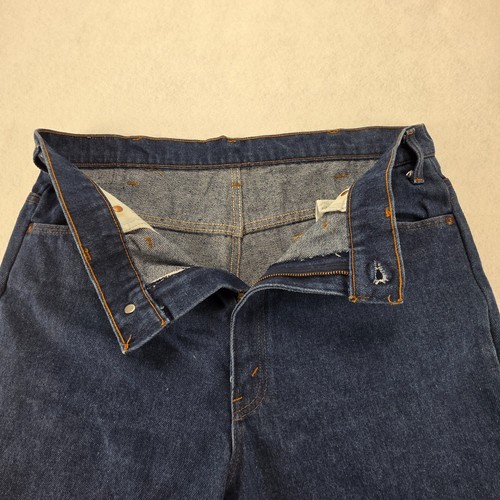 Vintage JCPenney Plain Pockets Jeans 70s 80s Dark Wash Denim Straight Leg USA 36x33 - Bild 4 von 11