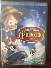 Pinocchio DVD, 2009, 2-Disc Set, 70th Anniversary Platinum Edition NEW
