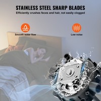 Uimoso Macerating Toilet System with 800W Pump Upflush Toilet For Basement 4