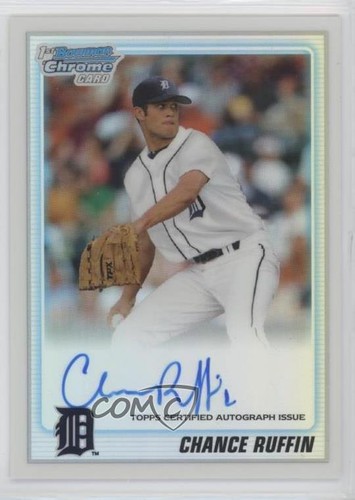 2010 Bowman Draft Chrome Prospects Refractor /500 Chance Ruffin #BDPP64 Auto - Picture 1 of 5