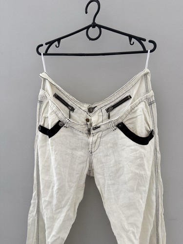 Giorgio Armani Linen Lino Casual Trousers 90s Vintage - Picture 4 of 19