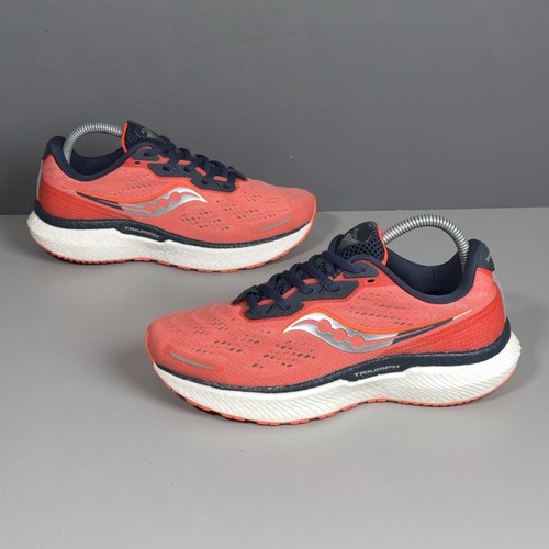 Scarpe da corsa Saucony Triumph 19 donna taglia 8 corallo blu navy PWRRUN+ S10678-16 - Foto 6 di 21
