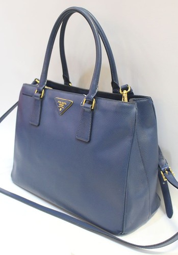Prada Saffiano Navy Tote Bag 25663541 - Picture 3 of 8