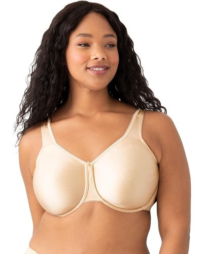Wacoal Basic Beauty Bra Women's 36DD Sand Seamless Full Figure Underwire DDR368 - Picture 7 of 12