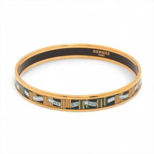 Herm s Enamel Bangle GP Gold