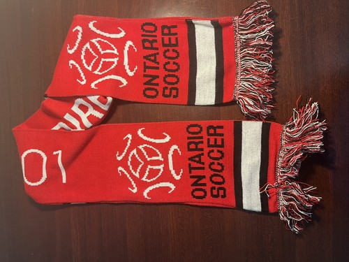 Red Winter Scarf With Black And White Lining Great Condition For Cold Weather - Picture 2 of 2