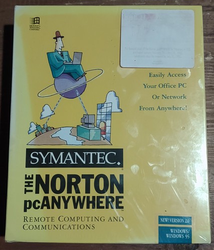 Symantec Norton PC Anywhere Software Ver 2.0 Vintage 3.5 Floppy Win 95 DOS 3.3 - Bild 2 von 7