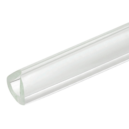 37/64"x 15/32"x 4.9ft Rubber U Channel Edge Trim Fits 9-11mm Edge, Clear - Picture 2 of 6