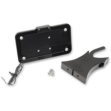 Accutronix Side Mount License Plate - Black LPF121HV-B