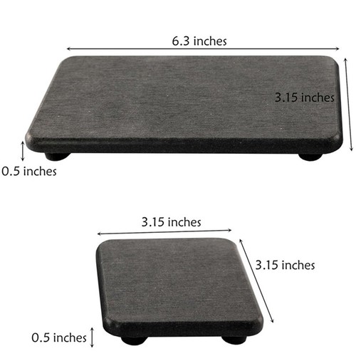 Aesthetic Diatomite Tray Set with Silicone Feet to Maintain Cleanliness