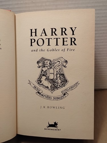 Harry Potter & The Goblet of Fire by J.K. Rowling 2000 British 1st Edition HCDJ - Picture 2 of 8