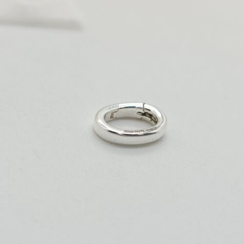 Nuovo Tiffany & Co Argento Sterling 8x11" mm Molla Salto Anello Porta Charm Chiusura - Foto 3 di 6