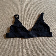 Skims Onyx Cotton Plunge Bralette, Size 4X New