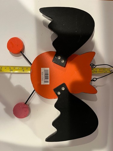 HOLZ AUSSCHNITT HALLOWEEN FLEDERMAUS Trick or Treat WANDRELIEF DEKOR - Bild 2 von 2