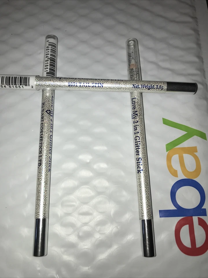 Lote de 3 LOVE MY 2 en 1 Glitter Stick 1051 TAIL SPIN de Bari Cosmetics SELLADO NUEVO SIN CAJA Foto 2 de 2