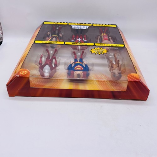Legends of the League box set Justice Unlimited DCU 4" NIP JLU rare Vibe Gypsy - Picture 23 of 24