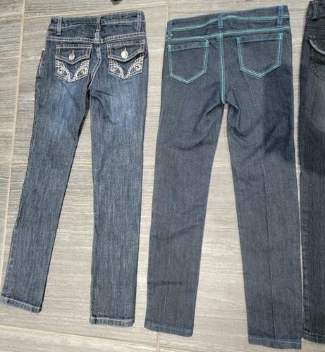 Girls 8 Denim Jeans Jacket Pants Lot Dollhouse Rubee Almost Famous Fall Winter - Picture 6 of 8