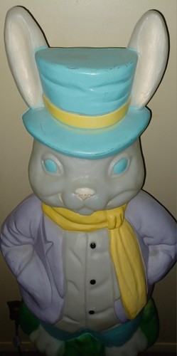 LARGE Vintage EMPIRE 36" Blow Mold Mr EASTER Bunny Peter Rabbit *RARE* - Picture 8 of 18