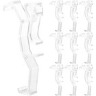  20 Pcs Curtain Clip Plastic Valance Holders for Blinds Hidden Channel Clips