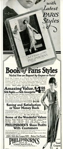 1919 Original Philipsborn's Ad. Irene Castle. Latest Paris-Styles Clothing. - Picture 3 of 3