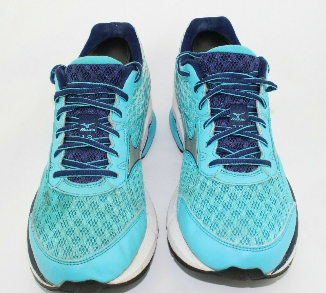 mizuno wave rider 18 blue atoll