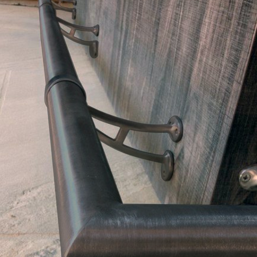 Soporte de riel de pie de montaje en pared y barra de acero inoxidable para tubo de barandilla OD de 2" - Imagen 25 de 32