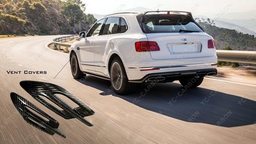 CARBON Pac*kage Style Front Fender Vents For 15-18 Bentley Bentayga Mulliner - Picture 12 of 16