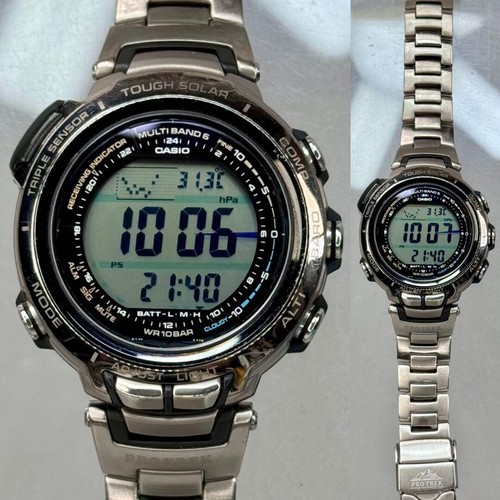 CASIO PRO TREK MANASLU Triple Sensor PRX-2000T-7JF Tested Japan Used  F/S - Picture 6 of 19