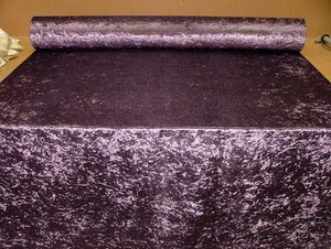 Bling Amethyst Crushed Velvet Fabric Curtain Upholstery Cushions