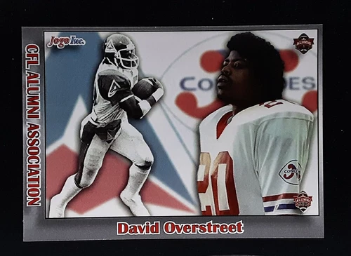 2017 Jogo CFL Alumni Short Print David Overstreet - Montreal Oklahoma- 70 made