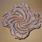 Murano Fratelli Toso Zanfirico Lattimo Aventurine Archimede Seguso Glass Bowl