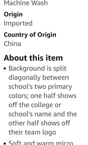 South Carolina Hokies (Officially Licensed Throw) 46"X 60") - Picture 3 of 12