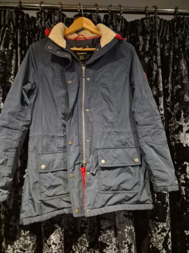 Womens Barbour Jacket Navy Blue Read Description Size 14 Waterproof & Breathable - Picture 5 of 21