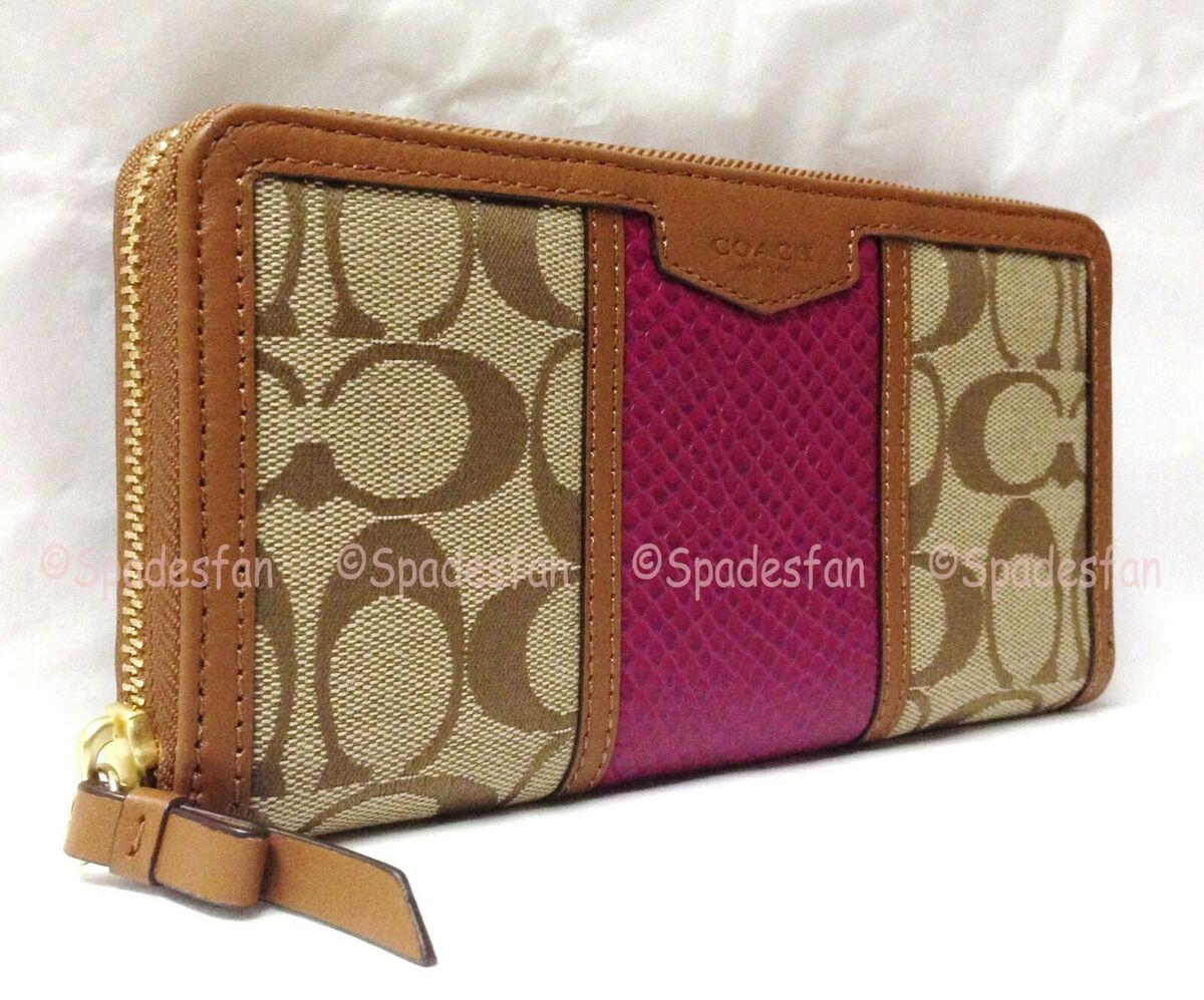 Coach snakeskin wallet sale