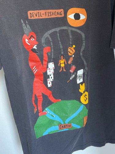 Camiseta Gráfica De Colección House Of Blues Diablo Pesca Para Hombre Talla Grande Negra - Imagen 16 de 24