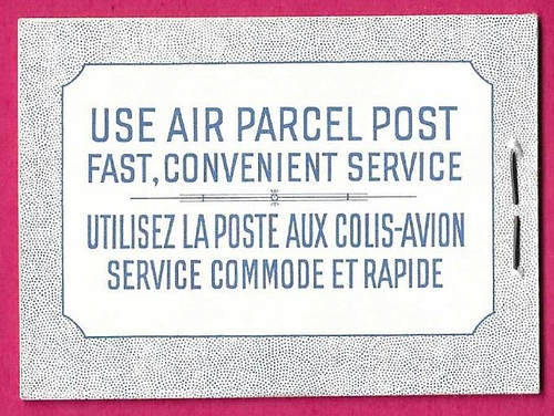 CANADA 1954 - BILINGUAL 25c Stapled Booklet 5 x 5c Blue (Beaver) Complete MNH - Picture 2 of 2