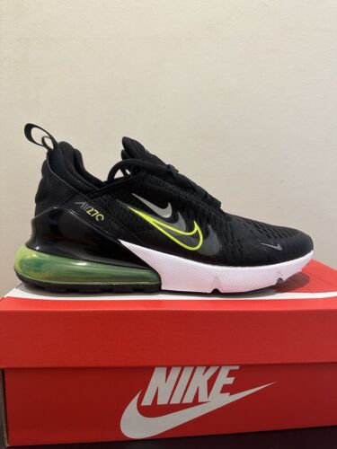 NIB Nike Air Max 270 Black/Smoke Grey/Anthracite/Volt FV7017 001 GS 6Y==~7.5 Wm - Picture 6 of 10